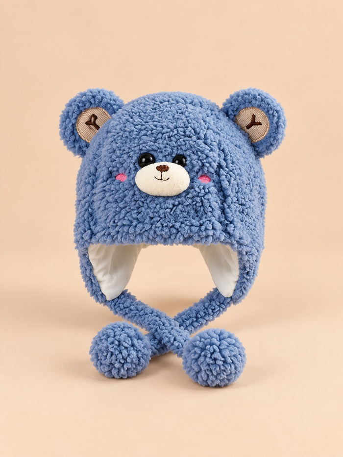 Cara de oso y orejas redondas