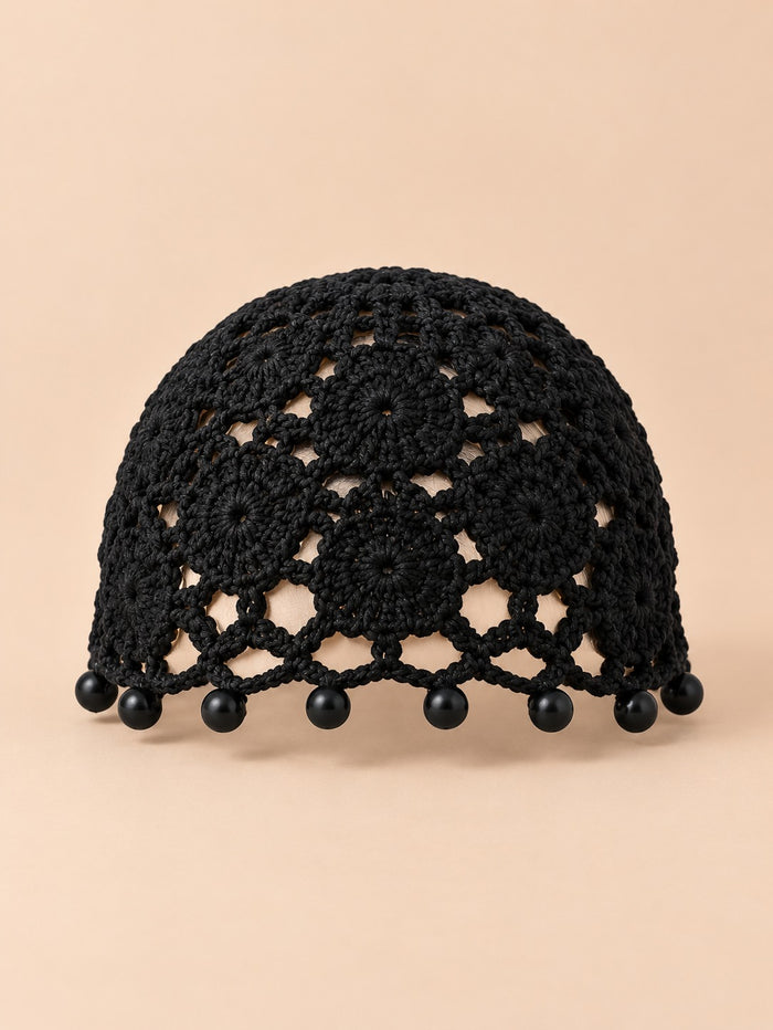 Turbante sin borde con perlas