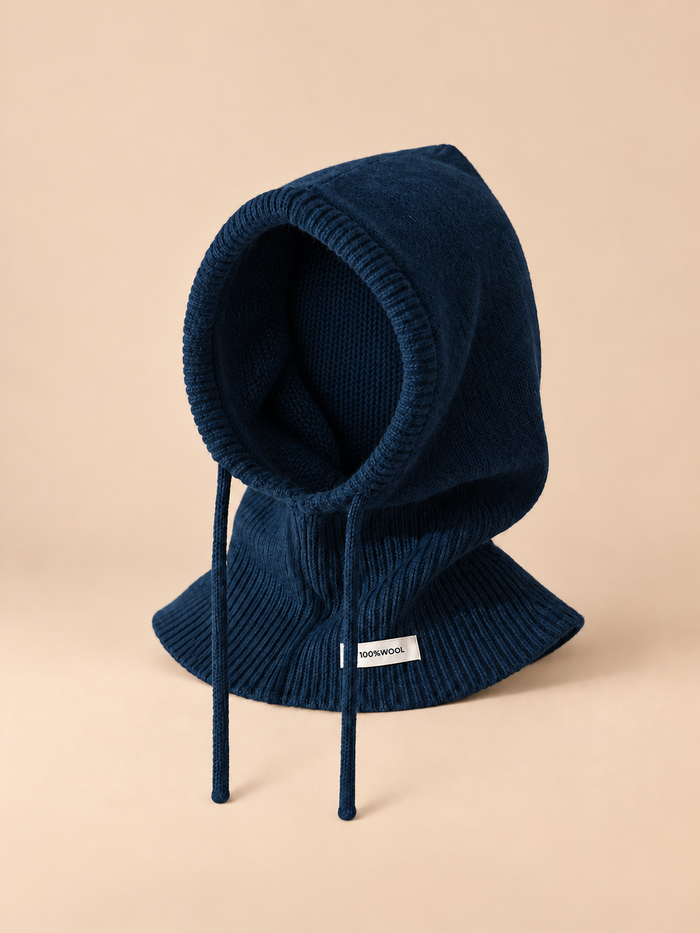 Cuello integrado en el gorro